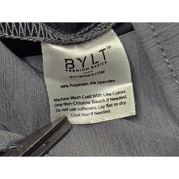 BYLT Premium Basics Kinetic Shorts Men’s Large 9.5" Slate Gray Performance Chino - Picture 10 of 14